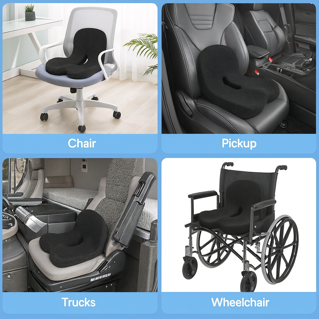 Memory Foam Ergonomic Cushion