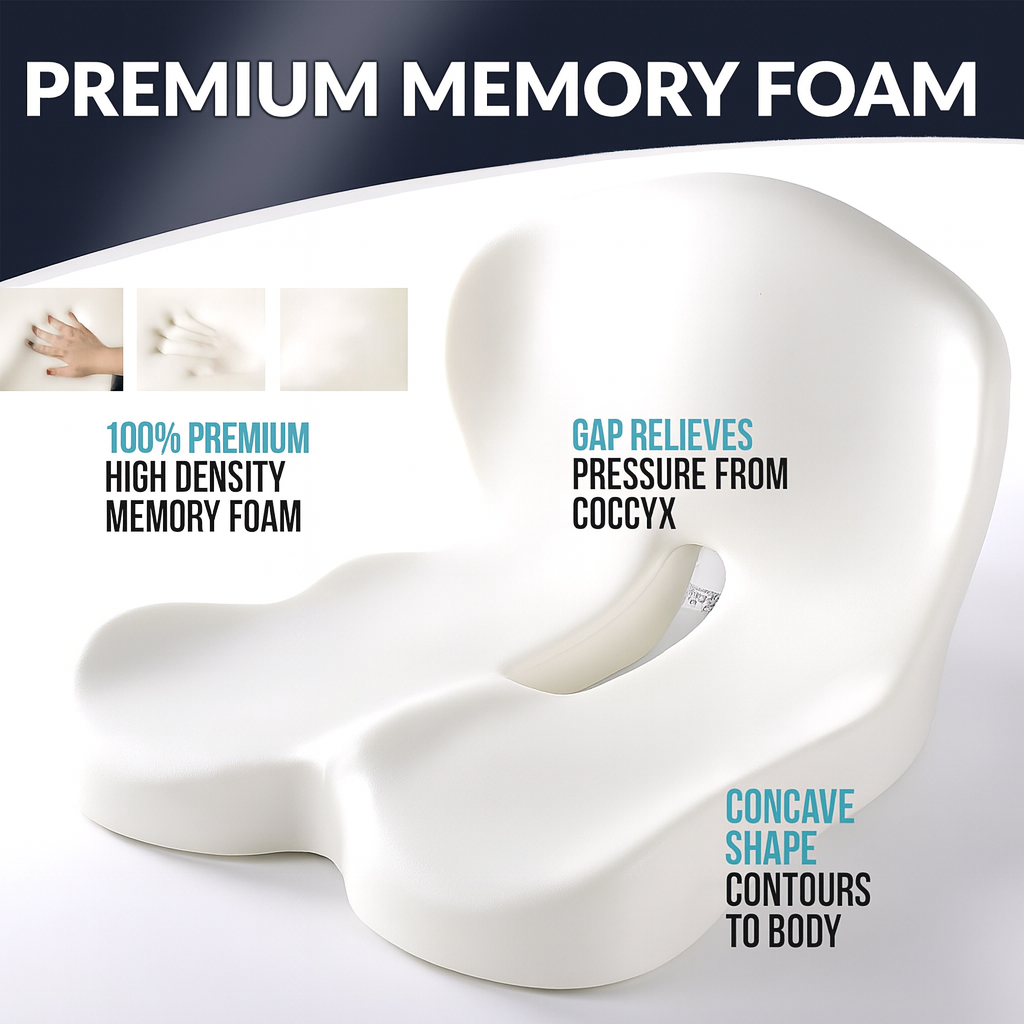Memory Foam Ergonomic Cushion