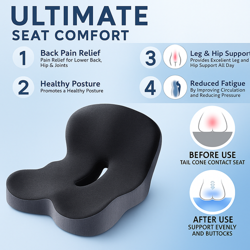 Memory Foam Ergonomic Cushion