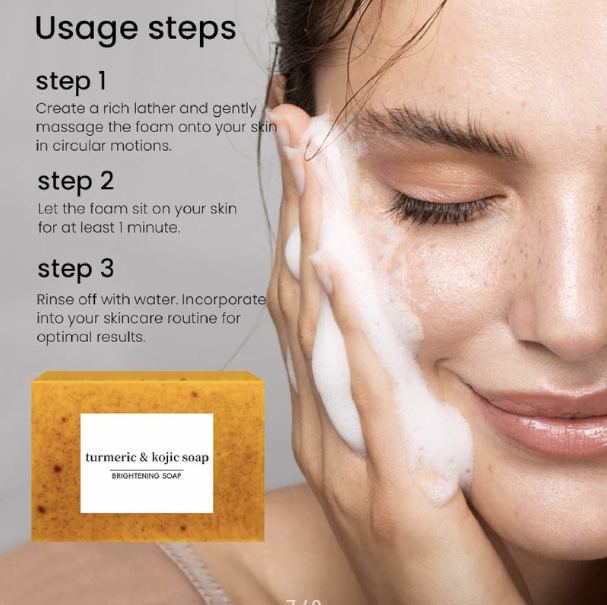 Turmeric & Lemon Kojic Acid Handmade Soap